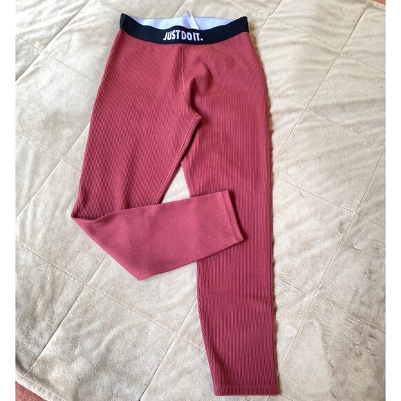 Nike Sportswear Leggings Ribbed JDI BV5272-661 Women's Size M nwot - Picture 2 of 11